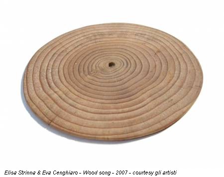 Elisa Strinna & Eva Cenghiaro - Wood song - 2007 - courtesy gli artisti