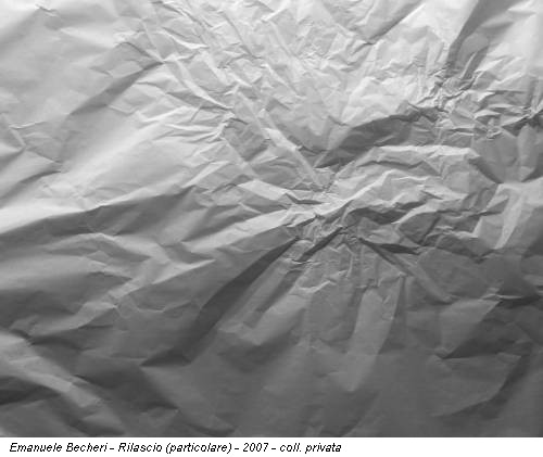Emanuele Becheri - Rilascio (particolare) - 2007 - coll. privata