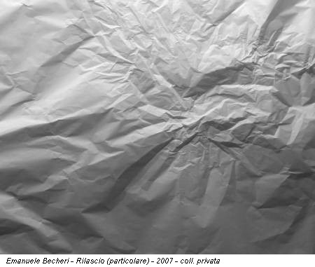 Emanuele Becheri - Rilascio (particolare) - 2007 - coll. privata