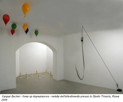 Kaspar Bucher - Keep up Appearances - veduta dell'allestimento presso lo Studio Trisorio, Roma 2009
