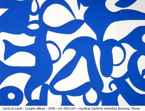 Carla Accardi - Lunghe attese - 2008 - cm 160x220 - courtesy Galleria Valentina Bonomo, Roma