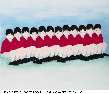 James Rielly - Please take advice - 2008 - olio su tela - cm 104,5x125
