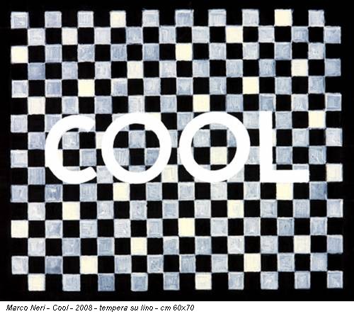 Marco Neri - Cool - 2008 - tempera su lino - cm 60x70