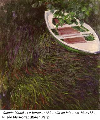 Claude Monet - La barca - 1887 - olio su tela - cm 146x133 - Musée Marmottan Monet, Parigi