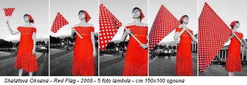 Shalatova Oksana - Red Flag - 2008 - 5 foto lambda - cm 150x100 ognuna