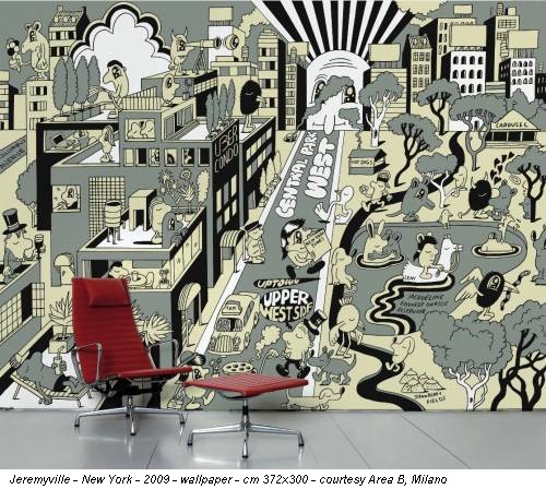 Jeremyville - New York - 2009 - wallpaper - cm 372x300 - courtesy Area B, Milano