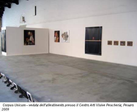 Corpus Unicum - veduta dell’allestimento presso il Centro Arti Visive Pescheria, Pesaro 2009