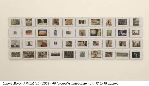 Liliana Moro - All that fall - 2009 - 40 fotografie inquadrate - cm 12,5x18 ognuna
