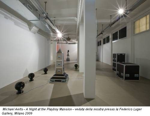 Michael Aerts - A Night at the Playboy Mansion - veduta della mostra presso la Federico Luger Gallery, Milano 2009