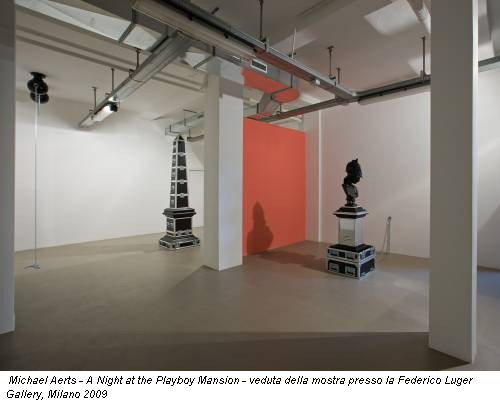 Michael Aerts - A Night at the Playboy Mansion - veduta della mostra presso la Federico Luger Gallery, Milano 2009