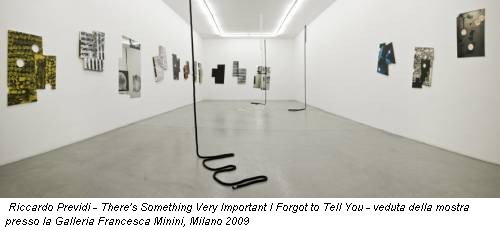 Riccardo Previdi - There's Something Very Important I Forgot to Tell You - veduta della mostra presso la Galleria Francesca Minini, Milano 2009
