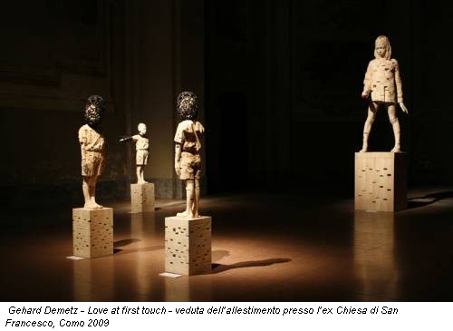 Gehard Demetz - Love at first touch - veduta dell’allestimento presso l’ex Chiesa di San Francesco, Como 2009