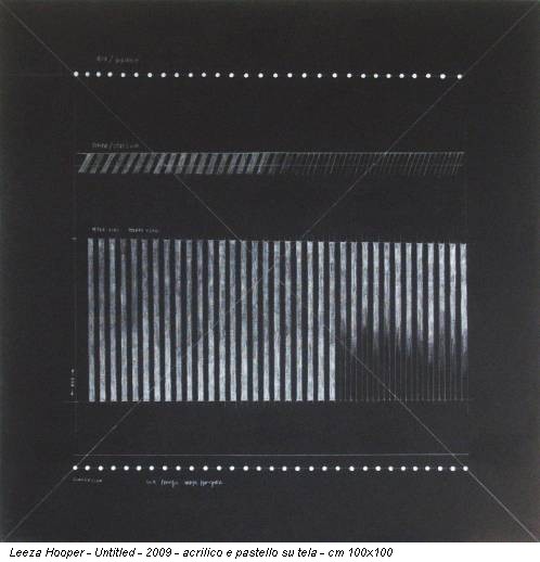Leeza Hooper - Untitled - 2009 - acrilico e pastello su tela - cm 100x100