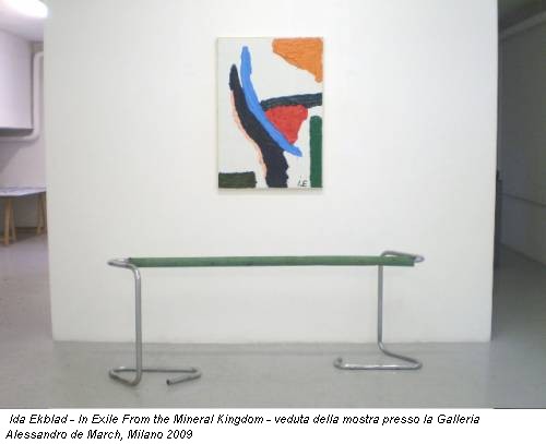 Ida Ekblad - In Exile From the Mineral Kingdom - veduta della mostra presso la Galleria Alessandro de March, Milano 2009