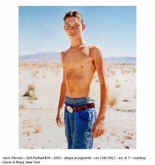 Jack Pierson - Self Portrait #16 - 2003 - stmpa ai pigmenti - cm 134x109,2 - ed. di 7 - courtesy Cheim & Read, New York