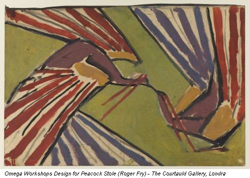 Omega Workshops Design for Peacock Stole (Roger Fry) - The Courtauld Gallery, Londra
