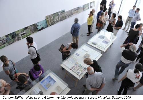 Carmen Müller - Notizen aus Gärten - veduta della mostra presso il Museion, Bolzano 2009