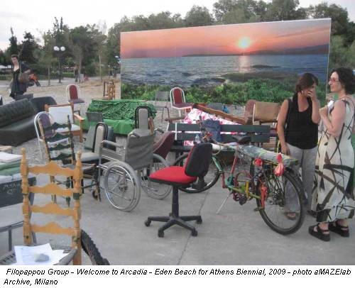 Filopappou Group - Welcome to Arcadia - Eden Beach for Athens Biennial, 2009 - photo aMAZElab Archive, Milano