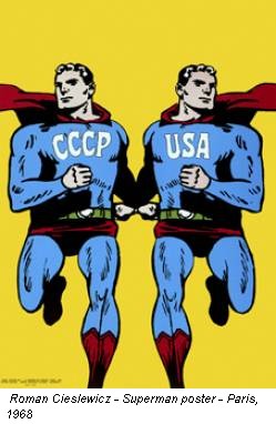 Roman Cieslewicz - Superman poster - Paris, 1968