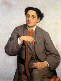 Odoardo Borrani: Ritratto di giovane uomo (1865)