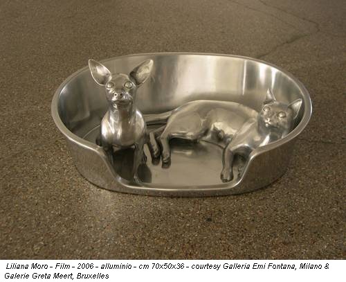 Liliana Moro - Film - 2006 - alluminio - cm 70x50x36 - courtesy Galleria Emi Fontana, Milano & Galerie Greta Meert, Bruxelles