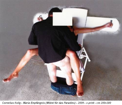 Cornelius Kolig - Maria Empfängnis (Möbel für das Paradies) - 2009 - c-print - cm 200x300