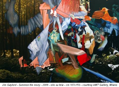 Jim Gaylord - Summon the mozy - 2009 - olio su tela - cm 107x153 - courtesy AMT Gallery, Milano