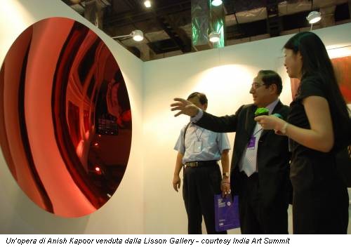 Un’opera di Anish Kapoor venduta dalla Lisson Gallery - courtesy India Art Summit