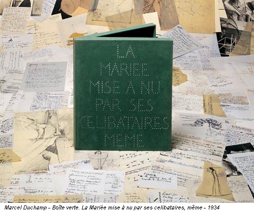 Marcel Duchamp - Boîte verte. La Mariée mise à nu par ses celibataires, même - 1934