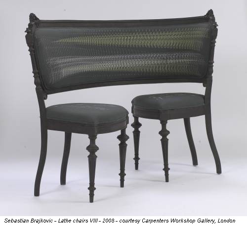 Sebastian Brajkovic - Lathe chairs VIII - 2008 - courtesy Carpenters Workshop Gallery, London