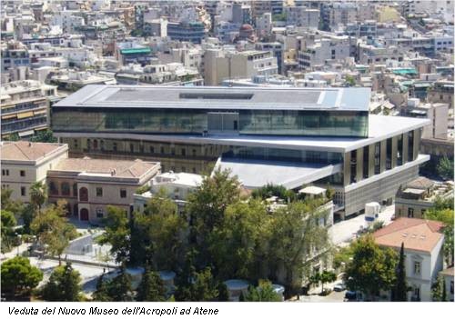 Veduta del Nuovo Museo dell'Acropoli ad Atene