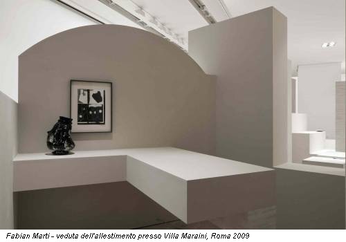 Fabian Marti - veduta dell'allestimento presso Villa Maraini, Roma 2009