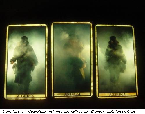 Studio Azzurro - videoproiezioni dei personaggi delle canzoni (Andrea) - photo Alessio Onnis