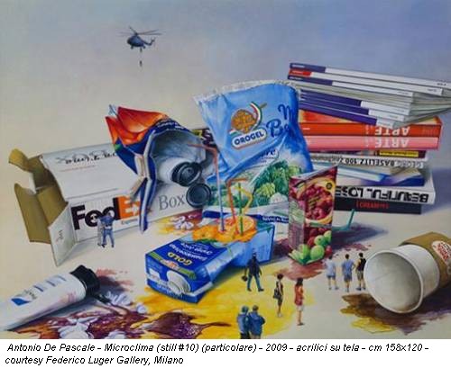Antonio De Pascale - Microclima (still #10) (particolare) - 2009 - acrilici su tela - cm 158x120 - courtesy Federico Luger Gallery, Milano