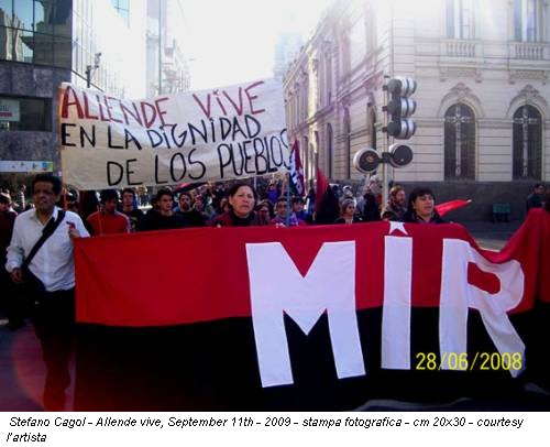 Stefano Cagol - Allende vive, September 11th - 2009 - stampa fotografica - cm 20x30 - courtesy l’artista