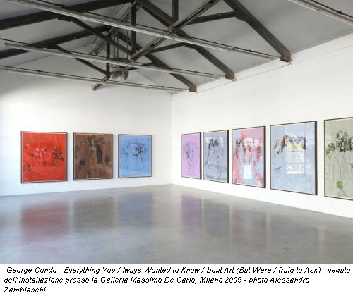 George Condo - Everything You Always Wanted to Know About Art (But Were Afraid to Ask) - veduta dell’installazione presso la Galleria Massimo De Carlo, Milano 2009 - photo Alessandro Zambianchi
