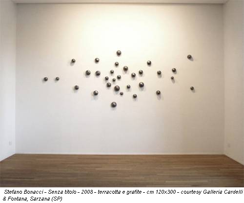 Stefano Bonacci - Senza titolo - 2008 - terracotta e grafite - cm 120x300 - courtesy Galleria Cardelli & Fontana, Sarzana (SP)