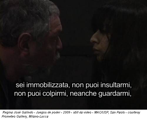 Regina José Galindo - Juegos de poder - 2009 - still da video - MAC/USP, San Paolo - courtesy Prometeo Gallery, Milano-Lucca