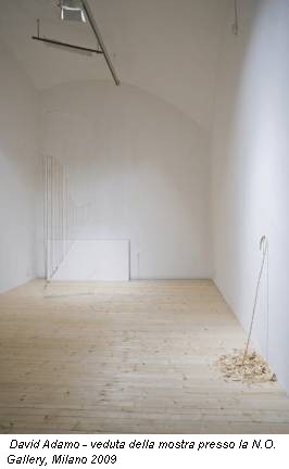 David Adamo - veduta della mostra presso la N.O. Gallery, Milano 2009