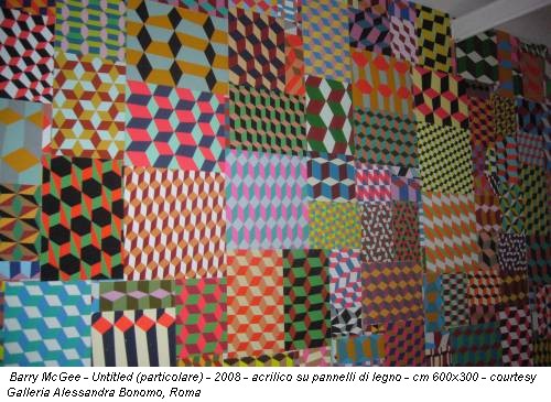 Barry McGee - Untitled (particolare) - 2008 - acrilico su pannelli di legno - cm 600x300 - courtesy Galleria Alessandra Bonomo, Roma