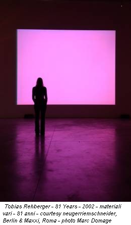 Tobias Rehberger - 81 Years - 2002 - materiali vari - 81 anni - courtesy neugerriemschneider, Berlin & Maxxi, Roma - photo Marc Domage