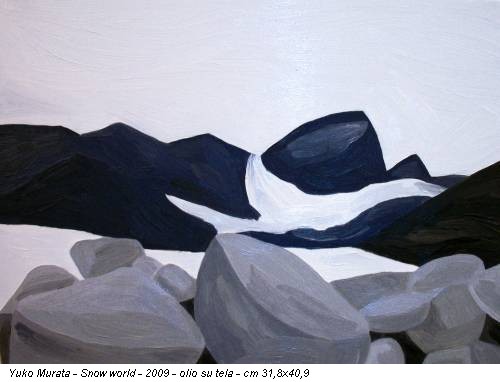 Yuko Murata - Snow world - 2009 - olio su tela - cm 31,8x40,9