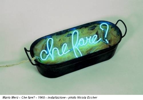 Mario Merz - Che fare? - 1968 - installazione - photo Nicola Eccher