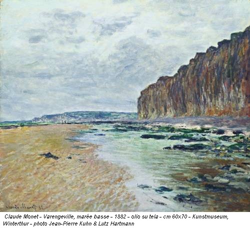 Claude Monet - Varengeville, marée basse - 1882 - olio su tela - cm 60x70 - Kunstmuseum, Winterthur - photo Jean-Pierre Kuhn & Lutz Hartmann