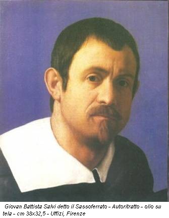 Giovan Battista Salvi detto il Sassoferrato - Autoritratto - olio su tela - cm 38x32,5 - Uffizi, Firenze
