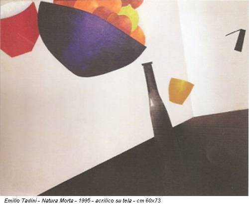 Emilio Tadini - Natura Morta - 1995 - acrilico su tela - cm 60x73