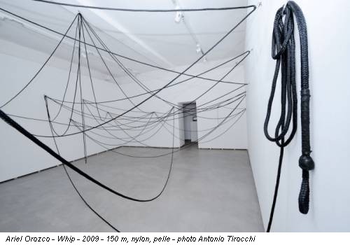 Ariel Orozco - Whip - 2009 - 150 m, nylon, pelle - photo Antonio Tirocchi
