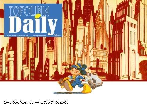 Marco Ghiglione - Topolinia 20802 - bozzetto