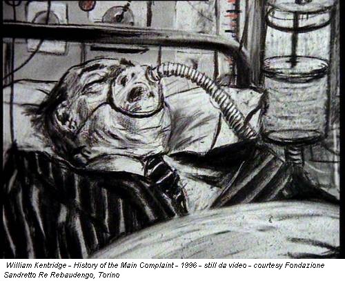 William Kentridge - History of the Main Complaint - 1996 - still da video - courtesy Fondazione Sandretto Re Rebaudengo, Torino