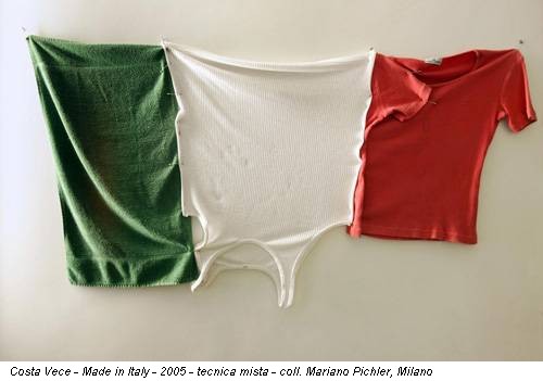 Costa Vece - Made in Italy - 2005 - tecnica mista - coll. Mariano Pichler, Milano